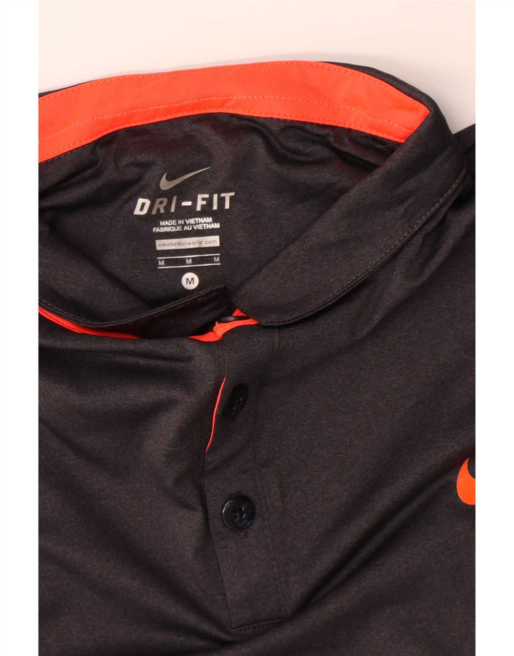 Nike Mens Polo Shirt Medium Grey Polyester