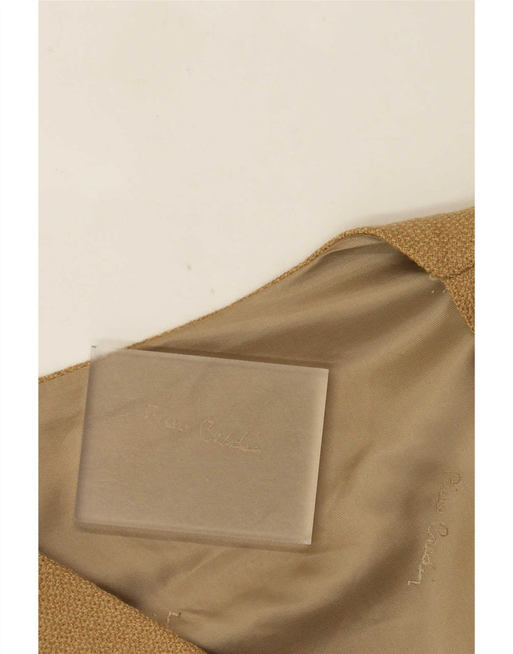 Pierre Cardin Mens Waistcoat IT 48 Medium Brown Wool