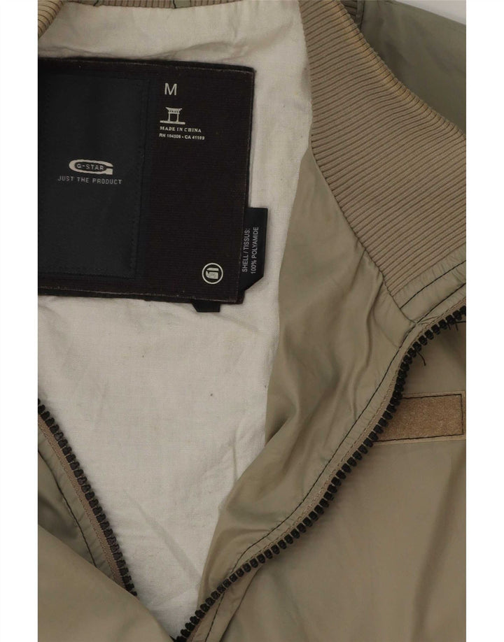 G-Star Womens Graphic Utility Jacket UK 38 Medium Beige Polyamide