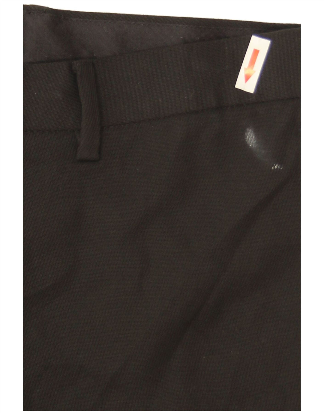 Marks & Spencer Womens Straight Chino Trousers W32 L31 Black Polyester