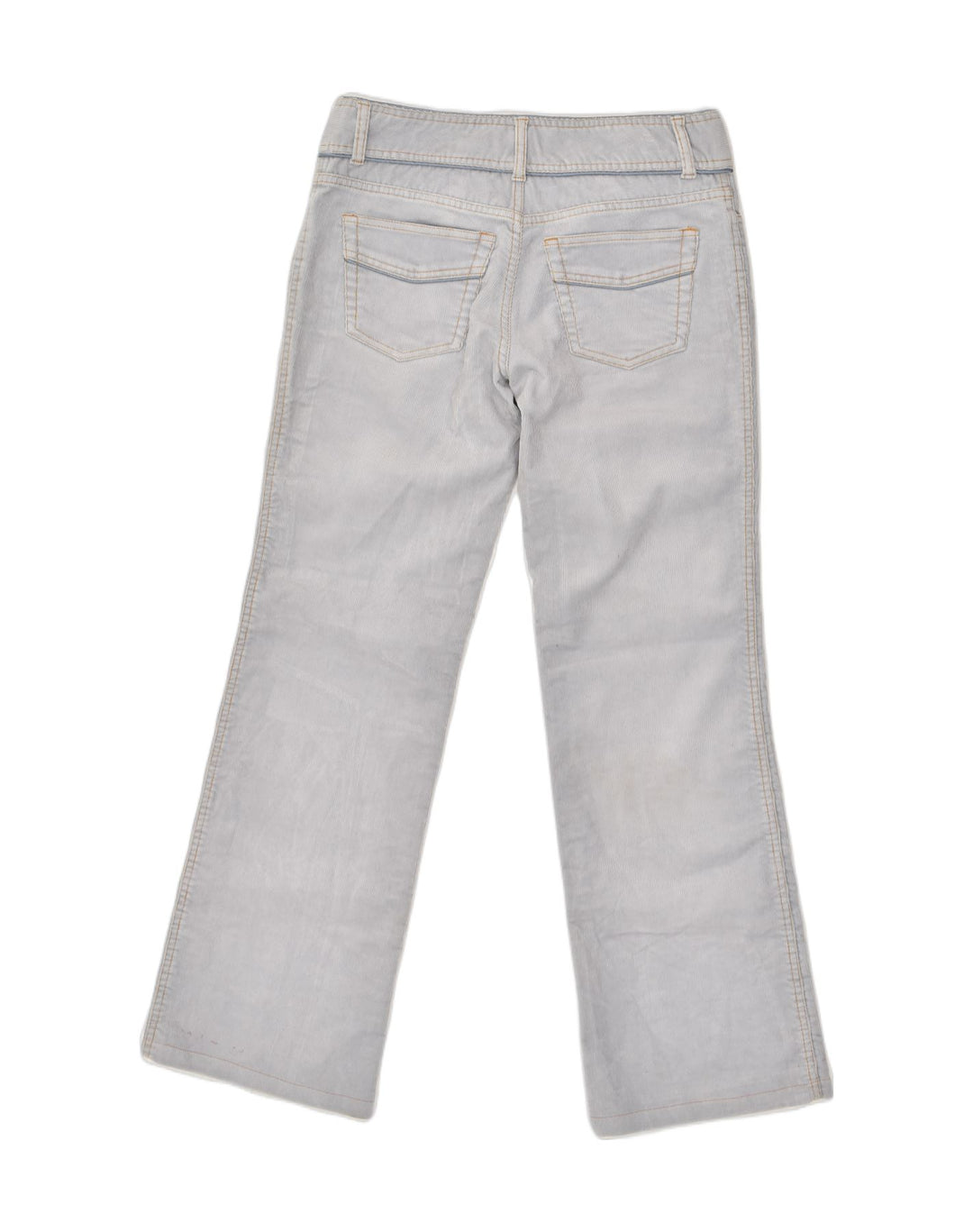 MASSIMO DUTTI Womens Straight Corduroy Trousers W30 L30  Blue Polyester | Vintage Massimo Dutti | Thrift | Second-Hand Massimo Dutti | Used Clothing | Messina Hembry 