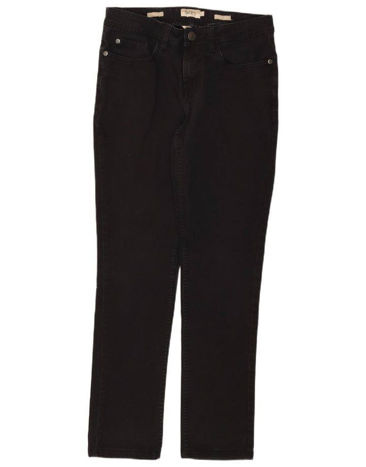 Dack's Mens Slim Fit Straight Jeans IT 46 Small W30 L30 Black Cotton