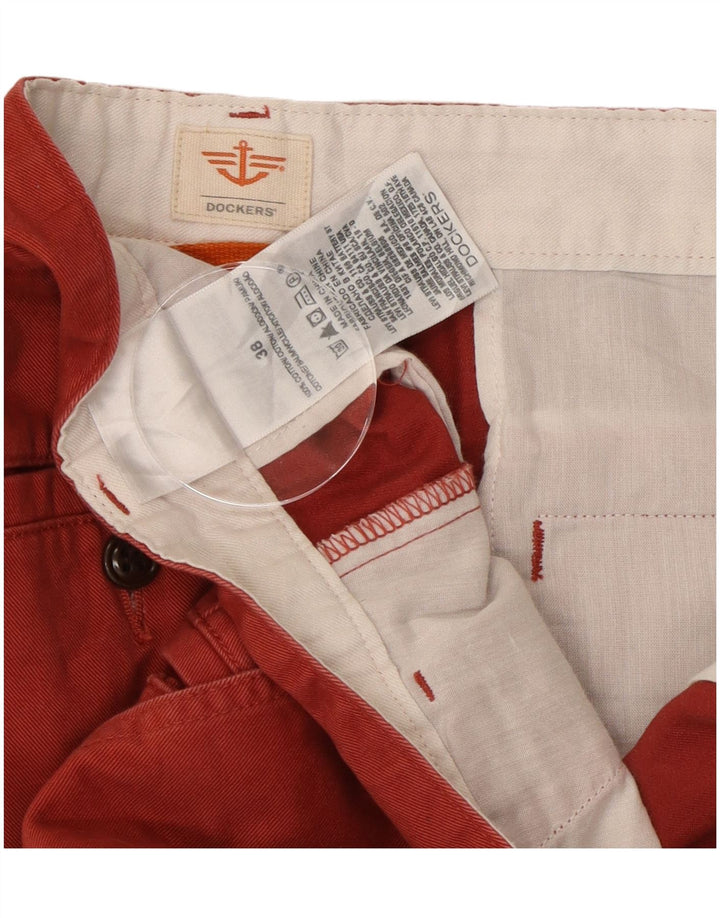 DOCKERS Mens Cargo Shorts W38 XL Red Cotton