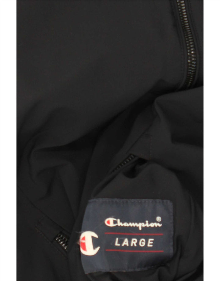 Champion Womens Hooded Reversible Padded Jacket UK 16 Large Black