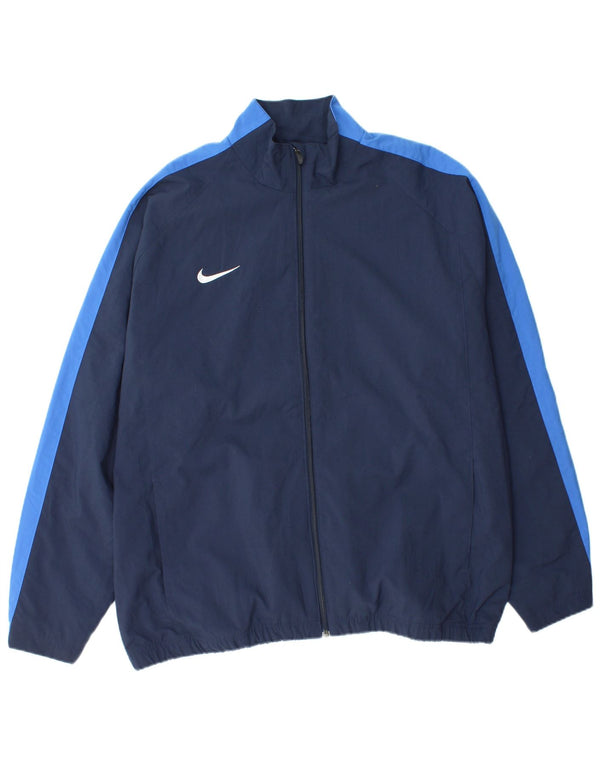 Nike Mens Full Tracksuit UK 44/46 XL  Navy Blue Colourblock Polyester