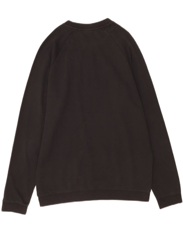 Hugo Boss Mens Graphic Sweatshirt Jumper Large Black Cotton