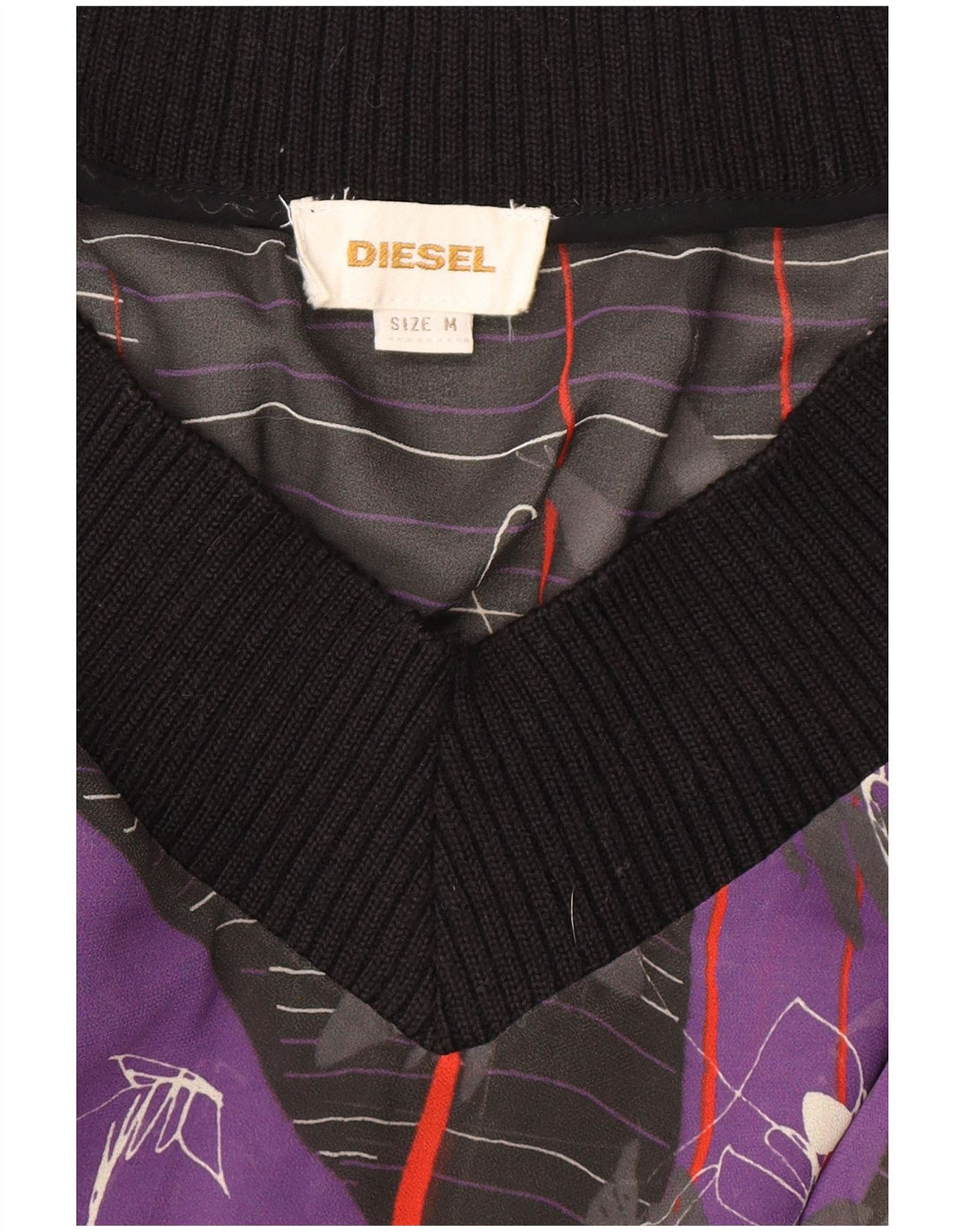Diesel Womens See Through Drop Waist Dress UK 14 Medium Multicoloured