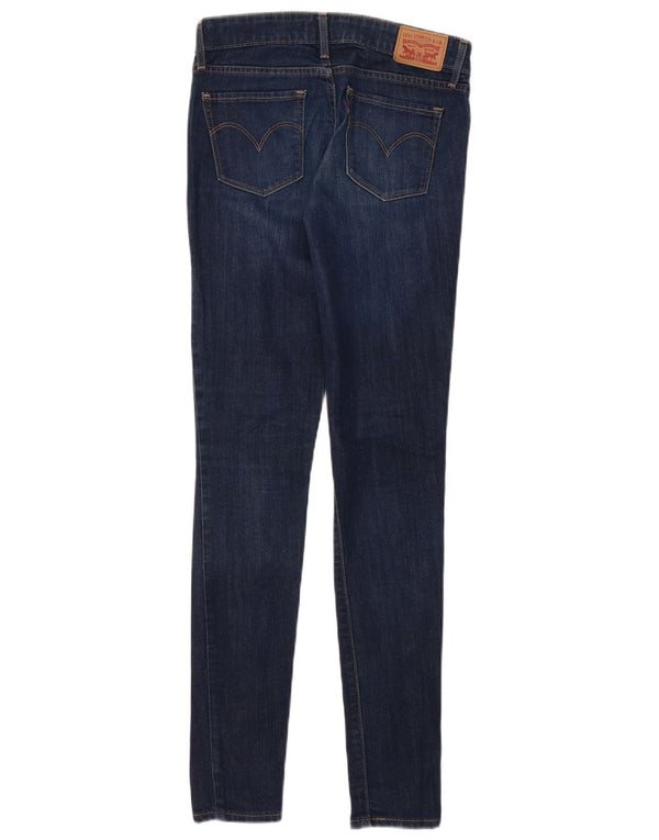Levi's Womens 711 Skinny Jeans W25 L32 Blue Cotton
