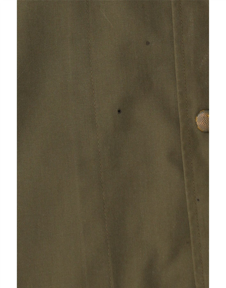 Vintage Mens Military Hooded Parka Jacket UK 36 Small Khaki