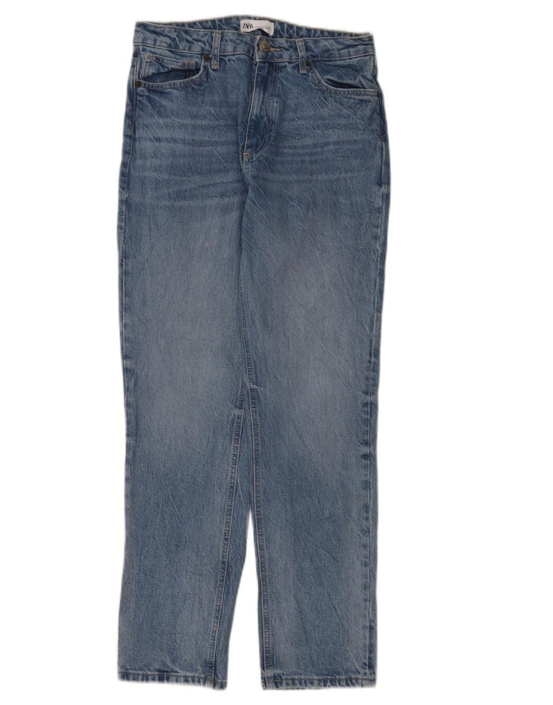 Zara Womens Straight Jeans EU 40 Medium W30 L31 Blue
