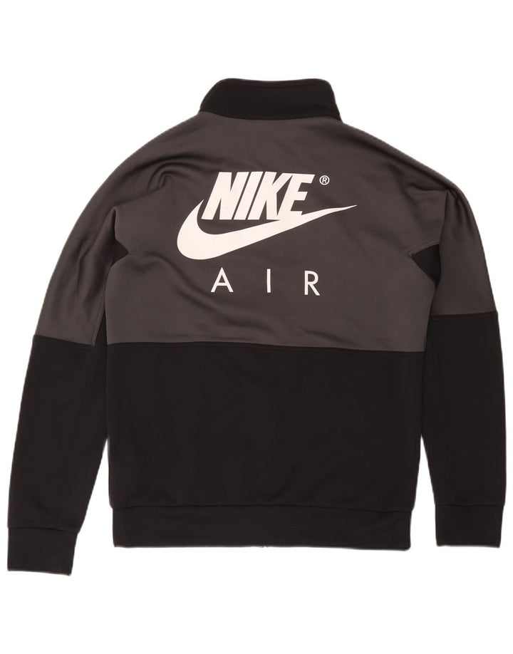 Nike Mens Graphic Tracksuit Top Jacket Small Grey Colourblock Polyester