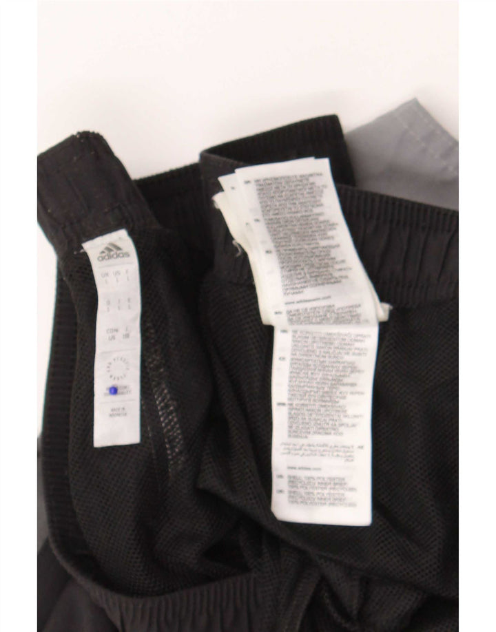 Adidas Mens Sport Shorts Large Grey Colourblock Polyester