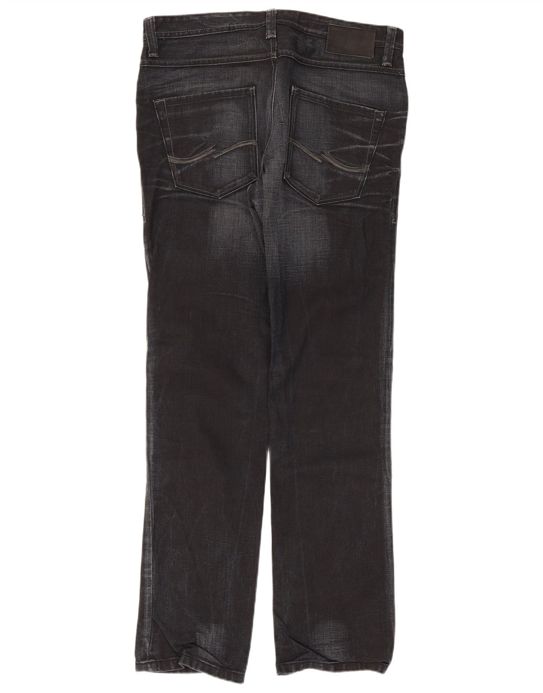 Jack & Jones Mens Straight Jeans W36 L34 Black
