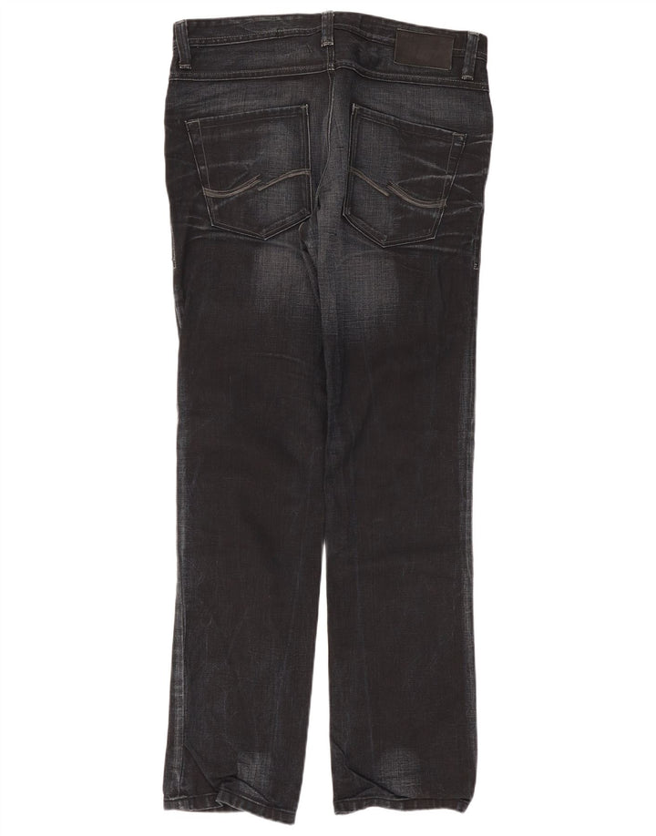 Jack & Jones Mens Straight Jeans W36 L34 Black
