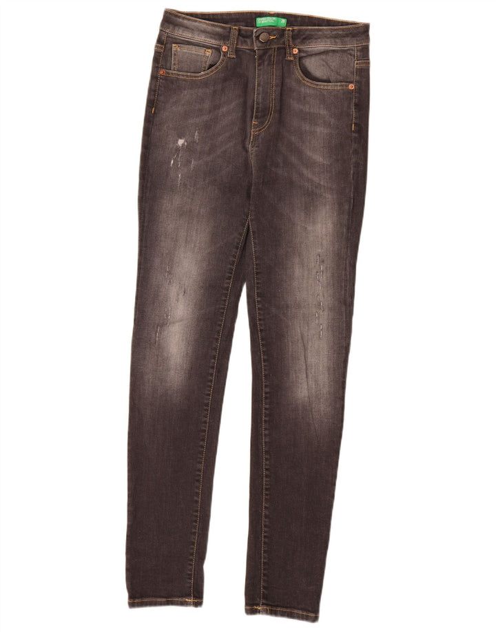 Benetton Mens Skinny Jeans W28 L30 Grey