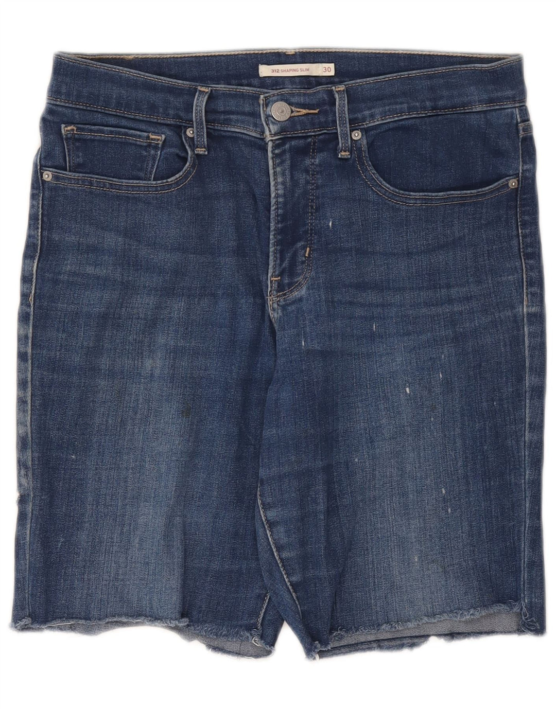 Levi's Womens 312 Denim Shorts W30 Medium Blue Cotton