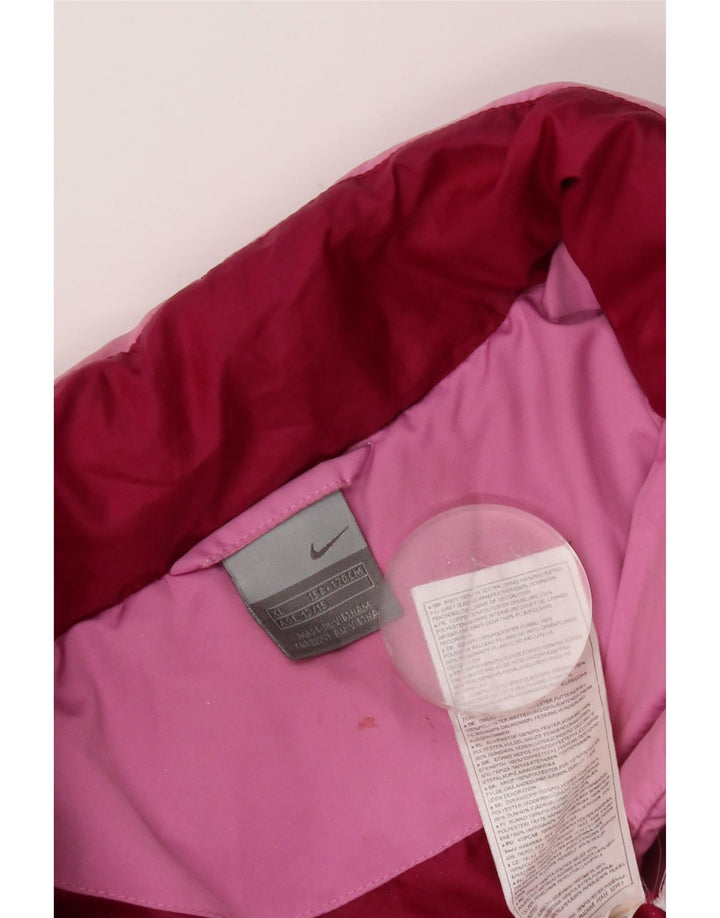 Nike Girls Padded Jacket 13-14 Years XL Pink Polyester