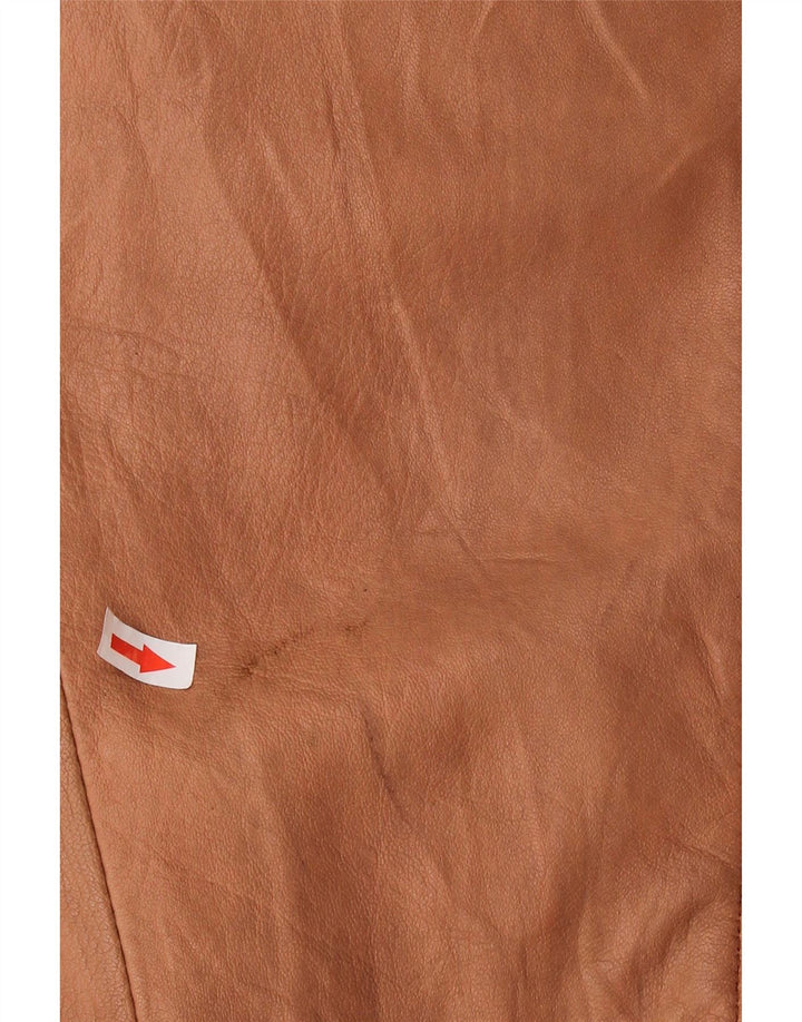 Vintage Womens Oversized Shearling Jacket UK 16 Large Brown