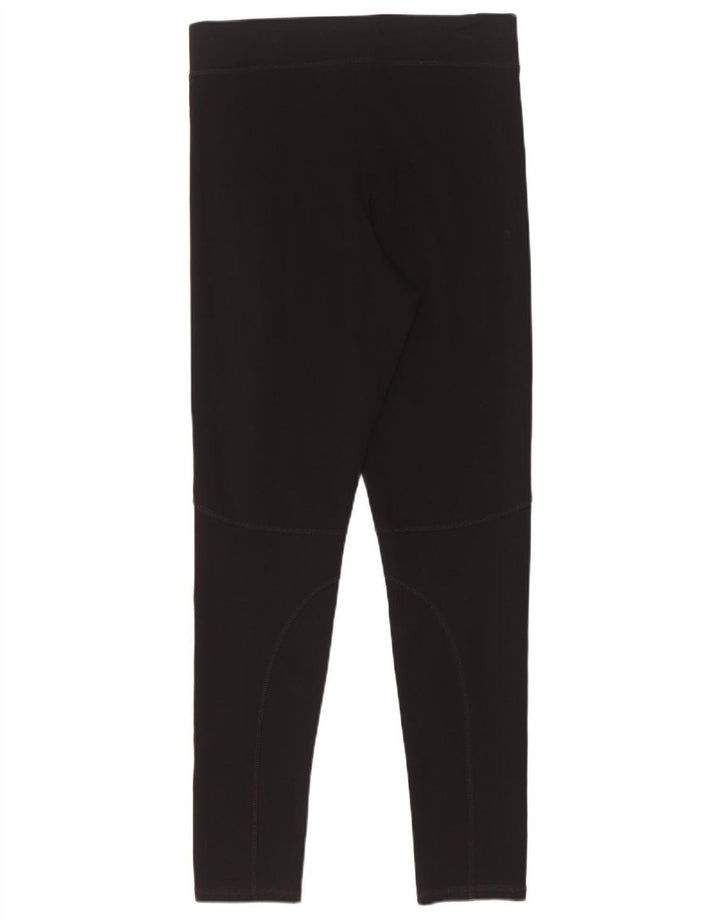 Zara Womens Leggings UK 8 Small  Black Polyamide
