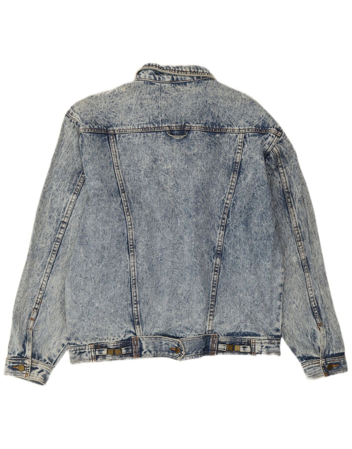 VINTAGE Mens Denim Jacket UK 42 XL Blue