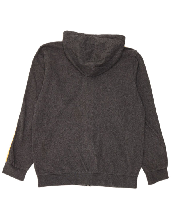 Adidas Mens Zip Hoodie Sweater Large Grey Cotton