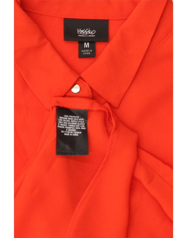 Mossimo Womens Shirt Blouse UK 14 Medium Red Polyester