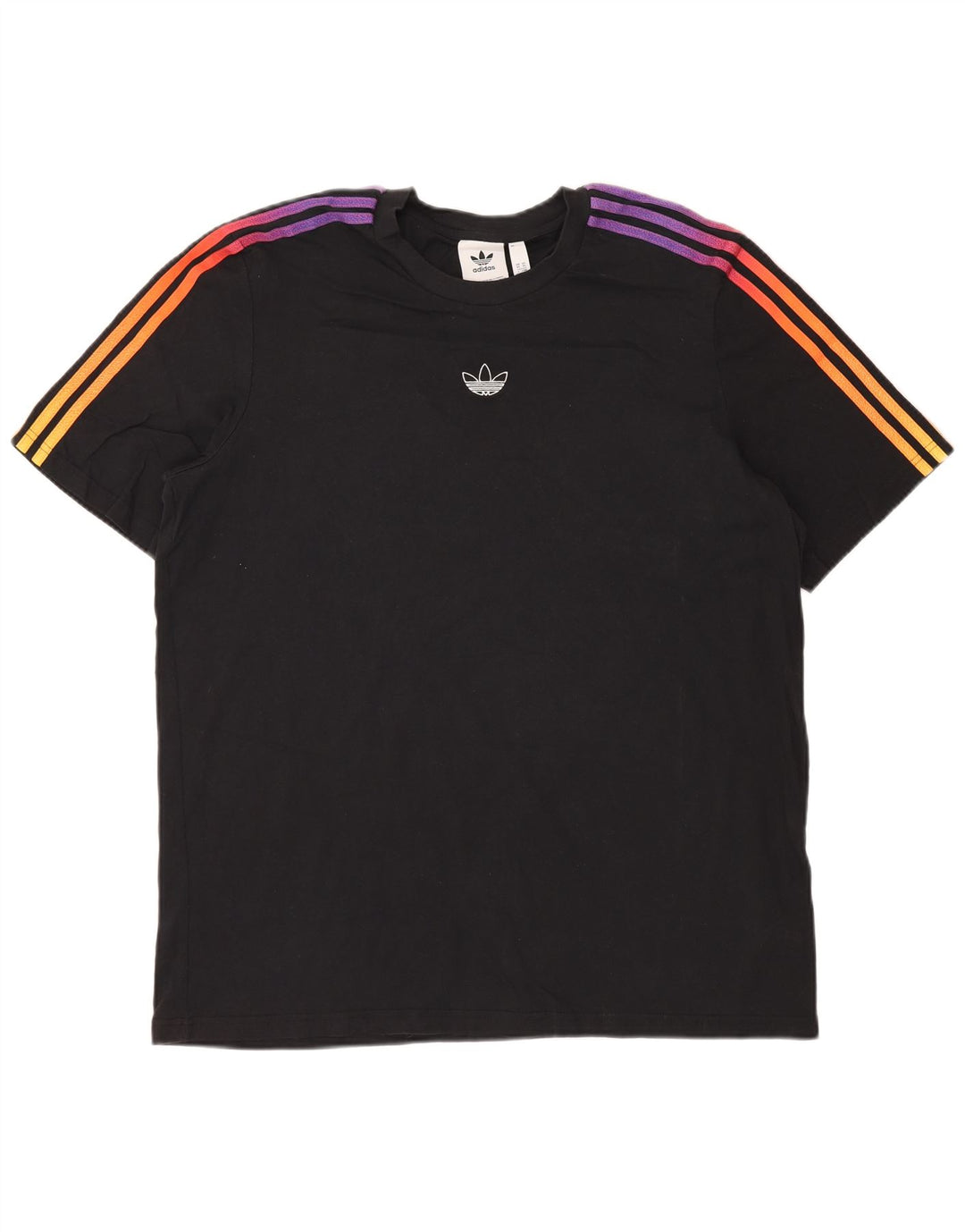 ADIDAS Mens T-Shirt Top XL Black Cotton