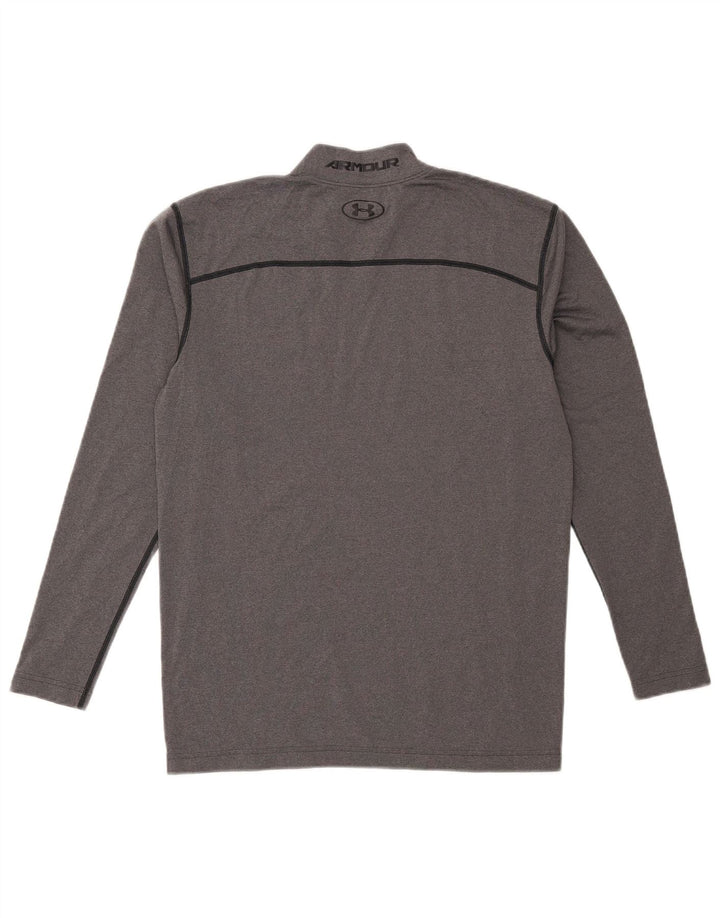 Under Armour Mens Cold Gear Graphic Top Long Sleeve XL Grey