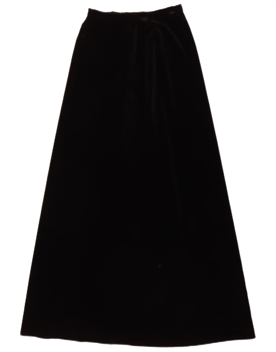 JAEGER Womens High Waist Maxi Skirt UK 10 Small W24  Black Cotton