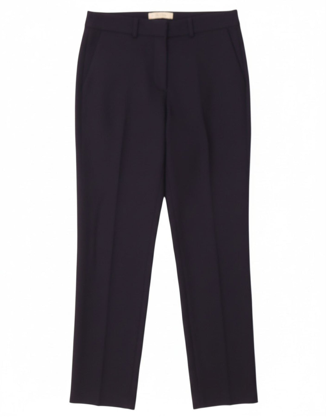 HOBBS Womens Slim Chino Trousers Medium W28 L28 Navy Blue Wool