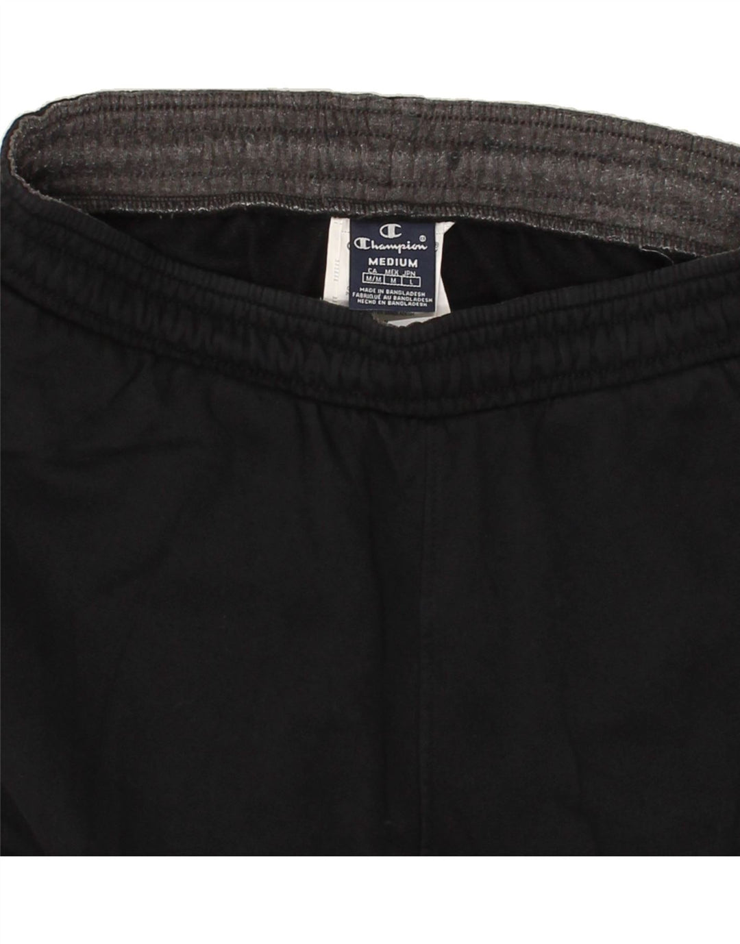 CHAMPION Mens Tracksuit Trousers Medium Black Cotton Vintage Champion and Second-Hand Champion from Messina Hembry 