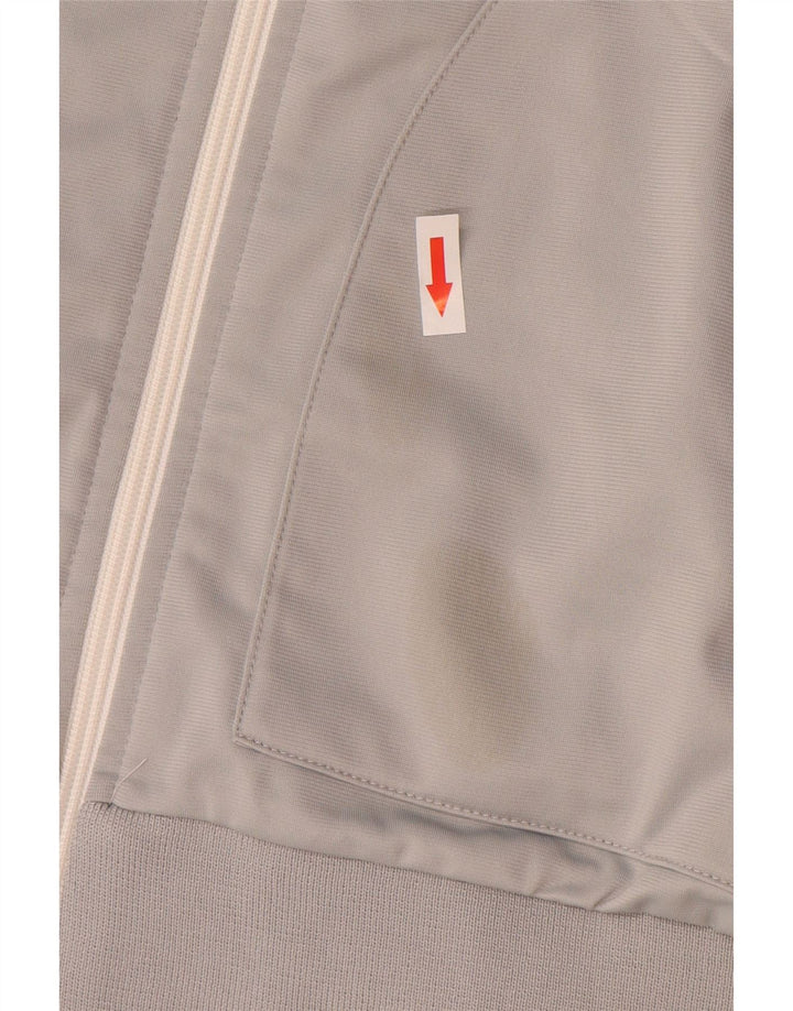 Asics Mens Tracksuit Top Jacket 2XL Grey Colourblock Polyester