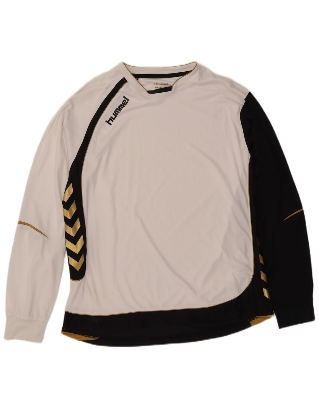 HUMMEL Mens Top Long Sleeve XL White Colourblock