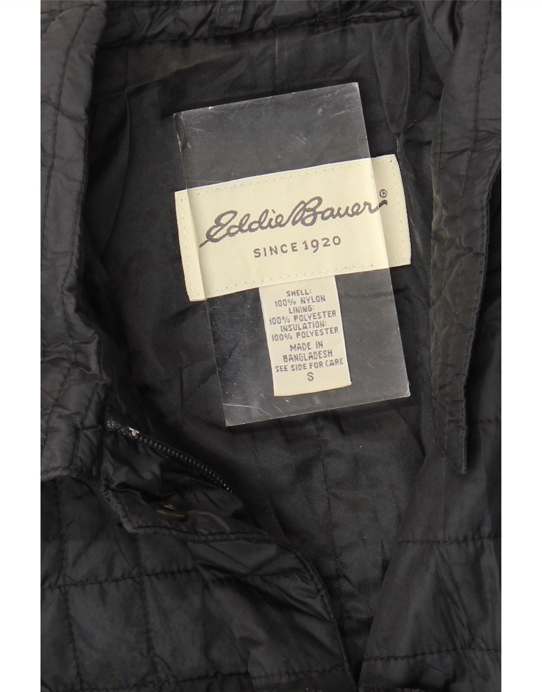 EDDIE BAUER Womens Padded Jacket UK 10 Small Black Nylon