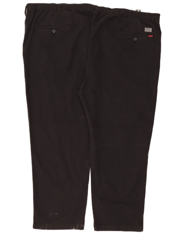 LEVI'S Mens Straight Chino Trousers 4XL W52 L29 Black
