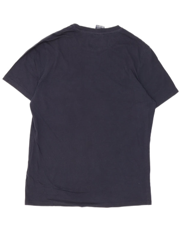 CHAMPION Mens Graphic T-Shirt Top XL Navy Blue Cotton