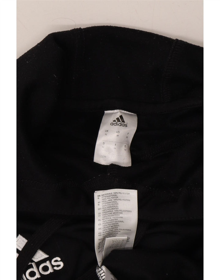 ADIDAS Mens Graphic Hoodie Jumper Medium Black Colourblock Polyester Vintage Adidas and Second-Hand Adidas from Messina Hembry 