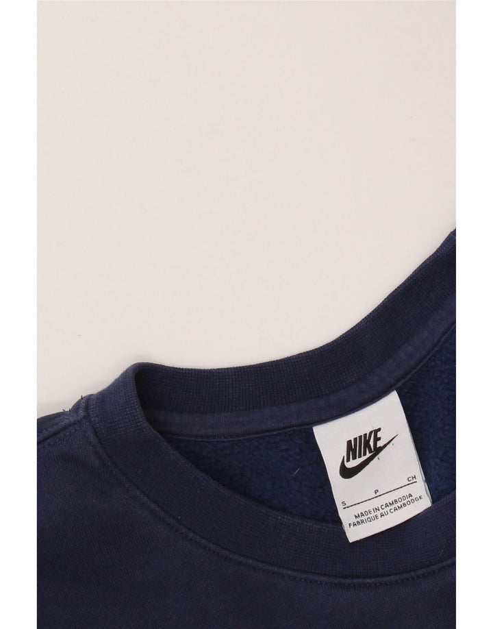 NIKE Mens Sweatshirt Jumper Small Navy Blue
