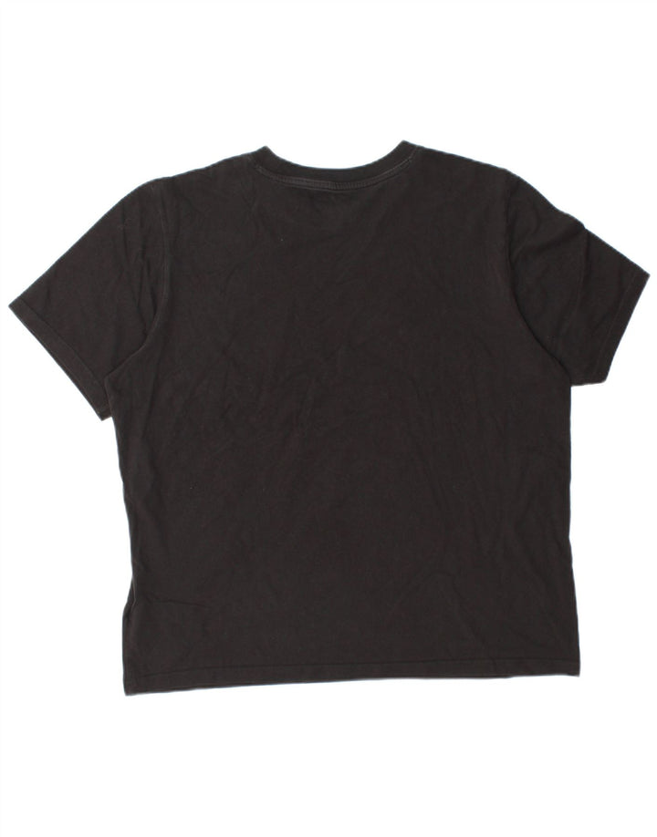 PUMA Mens Graphic T-Shirt Top Large Black Cotton