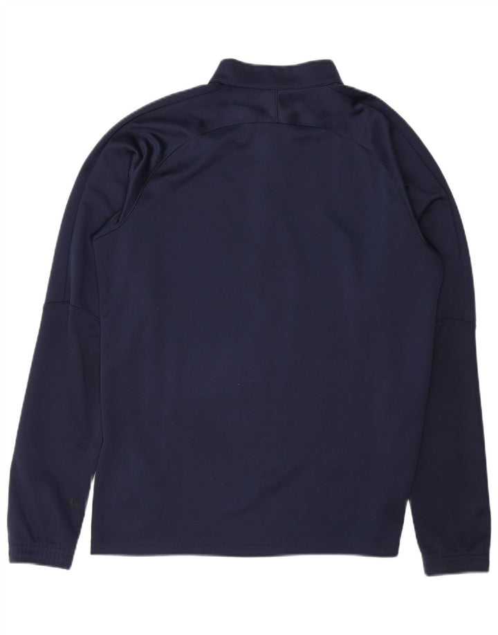 PUMA Mens Zip Neck Pullover Tracksuit Top Medium Navy Blue