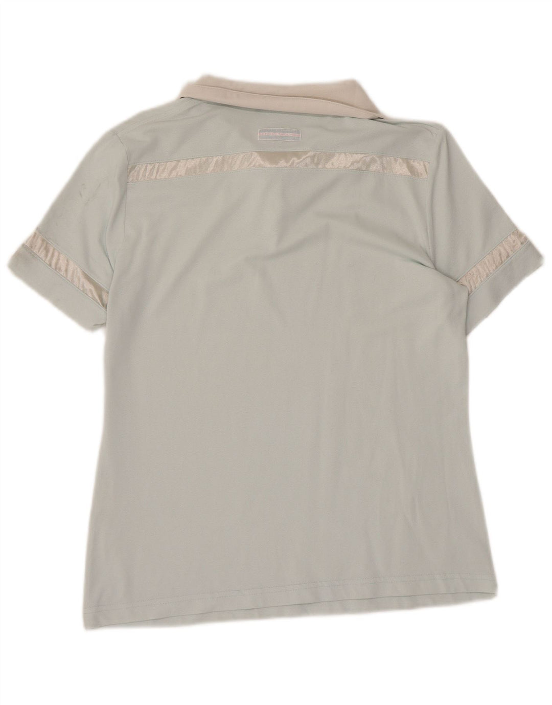 SERGIO TACCHINI Womens Polo Shirt UK 14 Large Blue Polyamide