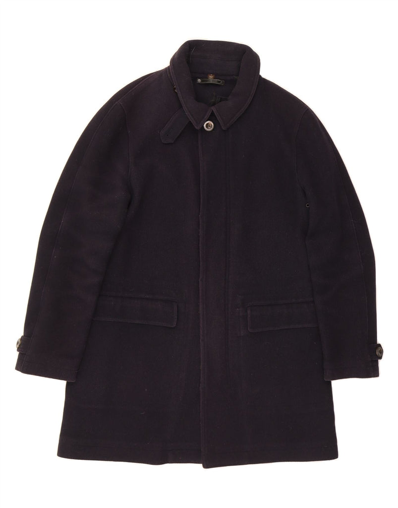 COACH Womens Overcoat UK 38 Medium Navy Blue Wool Vintage Coach and Second-Hand Coach from Messina Hembry 