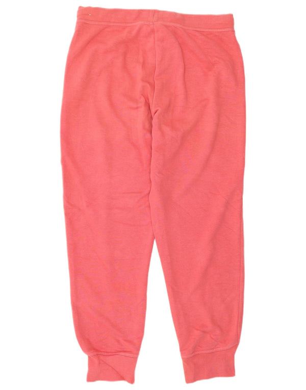 Nike Womens Tracksuit Trousers Joggers UK 14 Medium Pink Cotton