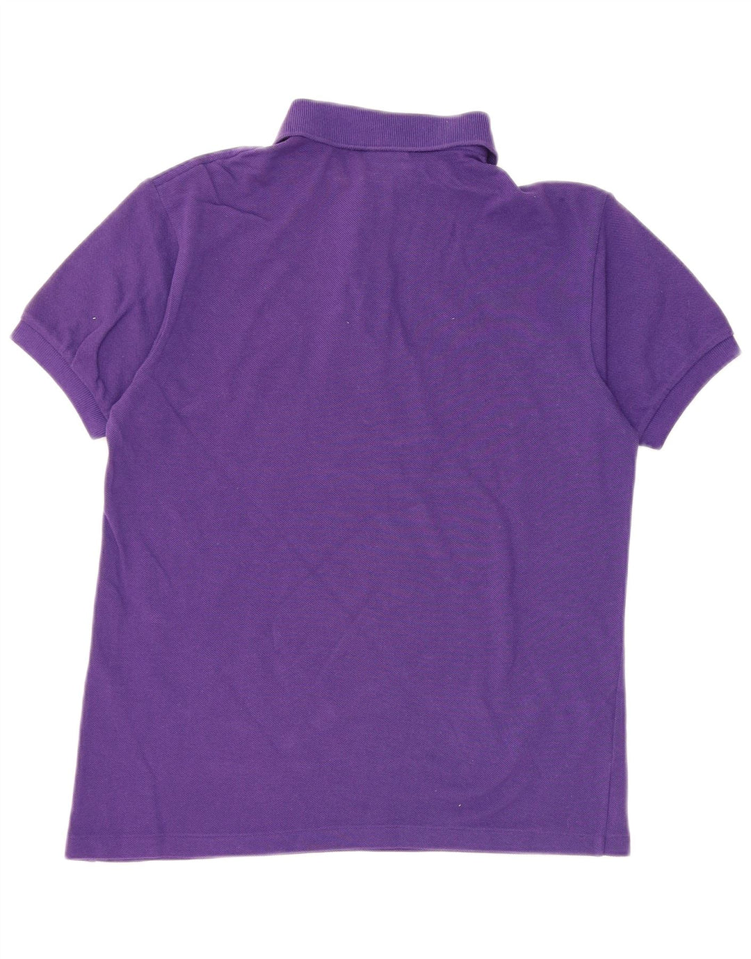 LACOSTE Boys Polo Shirt 15-16 Years Purple Cotton
