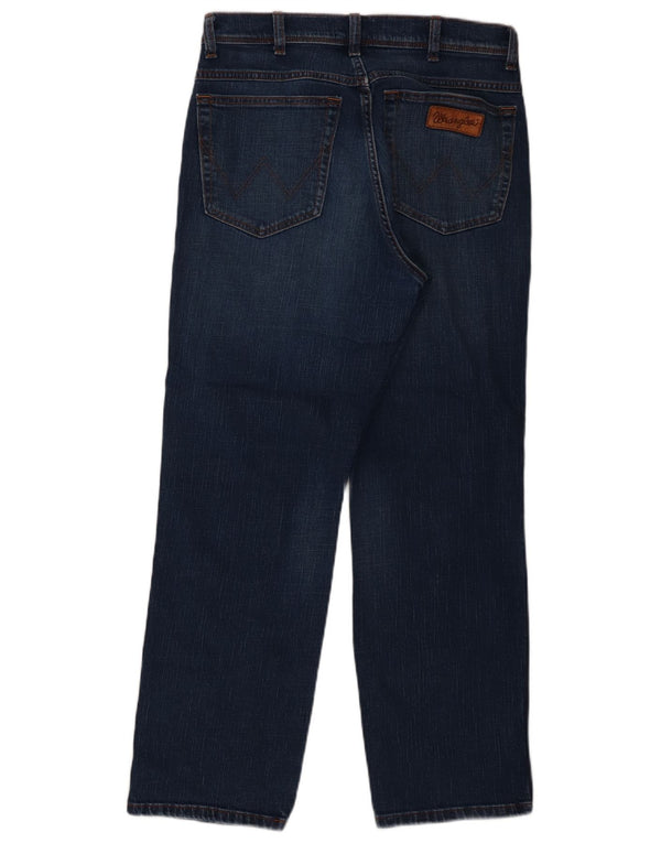 Wrangler Mens Texas Straight Jeans W34 L30 Blue Cotton
