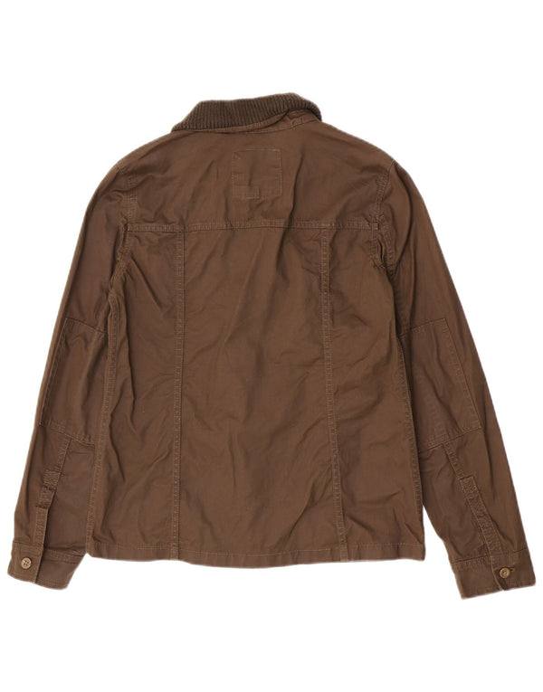 J. Crew Womens Utility Jacket UK 6 XS Brown Cotton