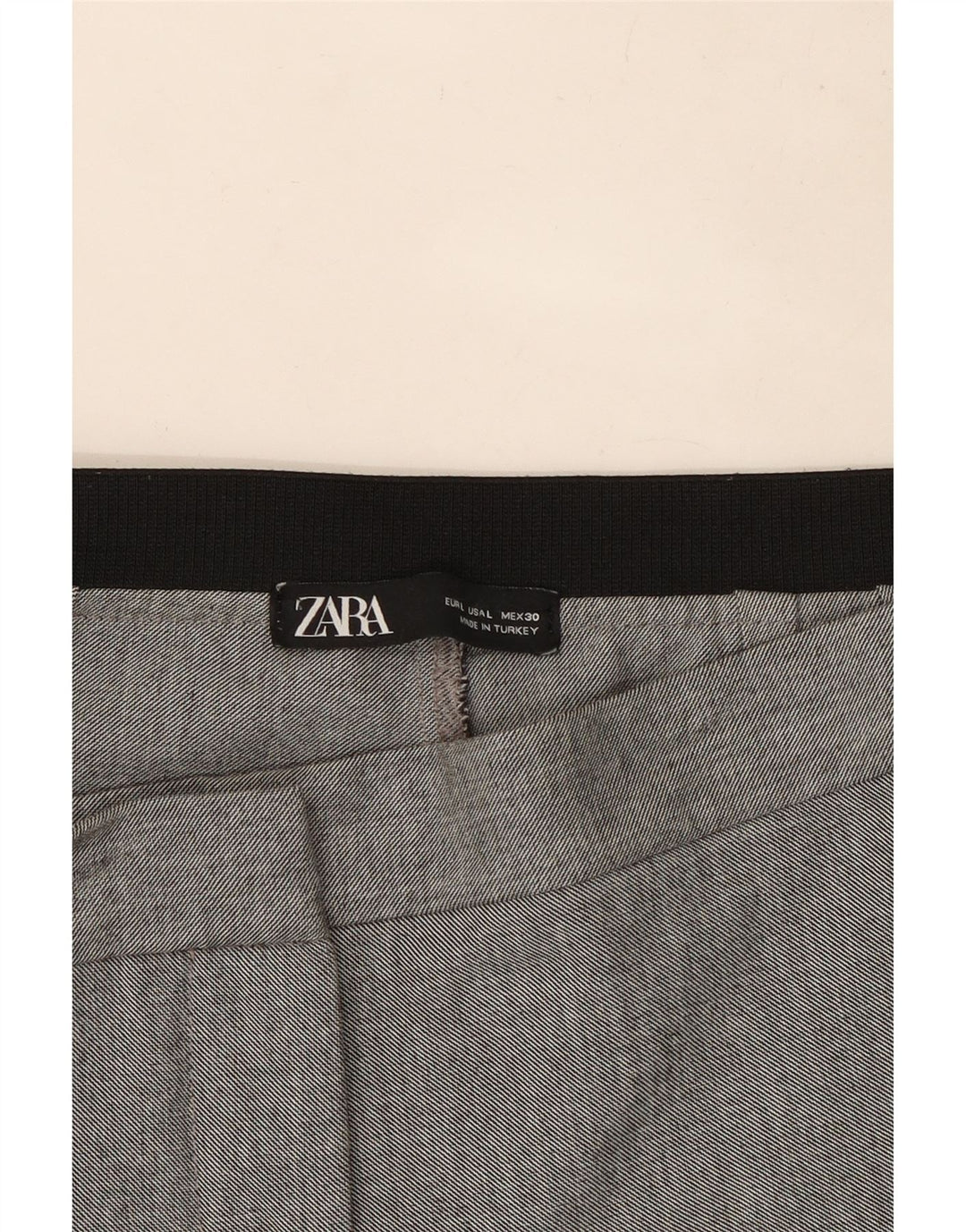Zara Womens Straight Suit Trousers Large W32 L28 Grey