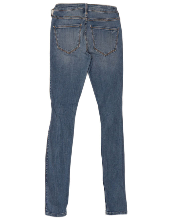 Hollister Womens Legging Mid Rise Distressed Skinny Jeans W25 L30 Blue