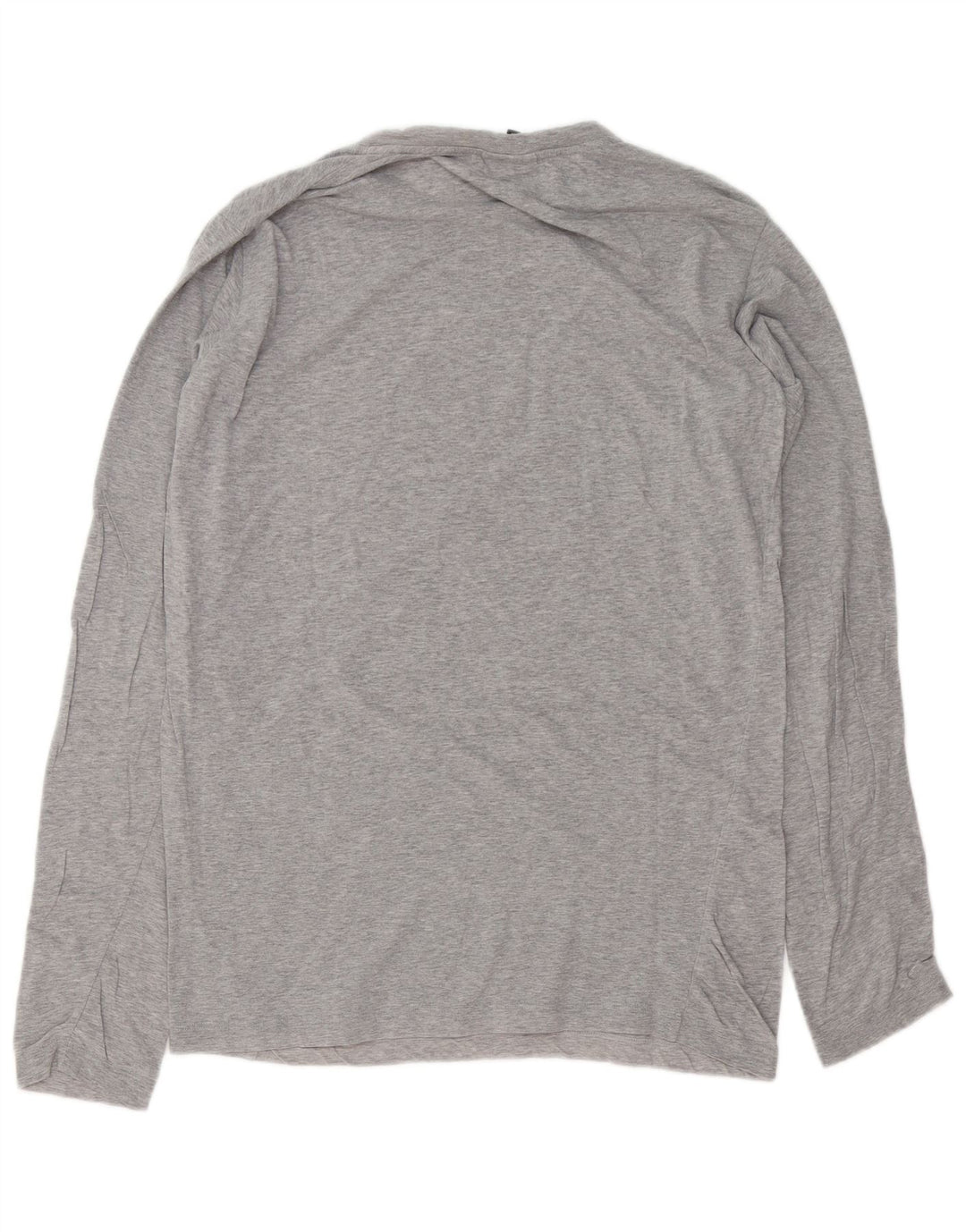 Richmond Mens Graphic Top Long Sleeve Medium Grey Flecked