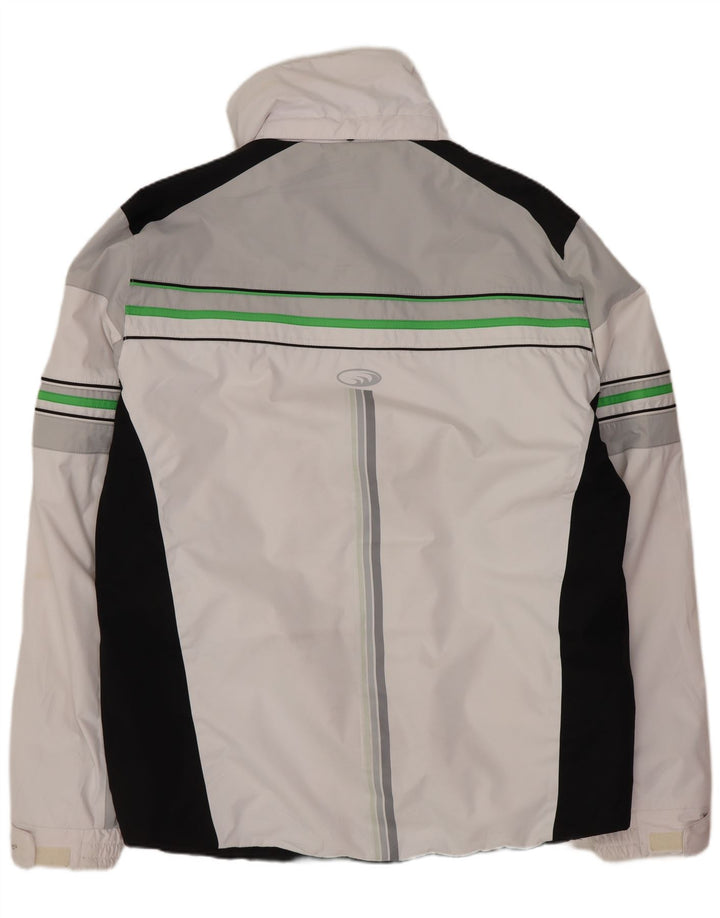 West Scout Mens Windbreaker Jacket UK 44 2XL White Colourblock Polyester